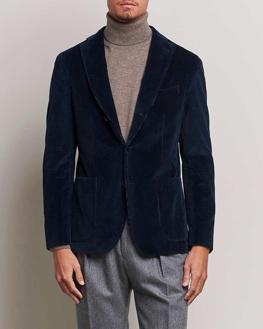 Herren | Sakkos | Boglioli | K Jacket Corduroy Blazer Navy