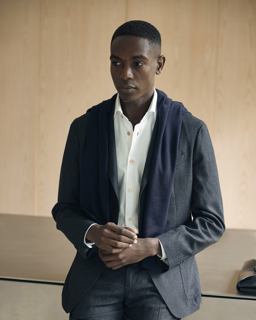 Herren | Anzüge | Boglioli | K Jacket Light Flannel Suit Dark Grey