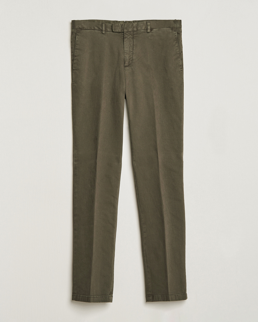 Herren | Hosen | Boglioli | Cotton Twill Trousers Brown