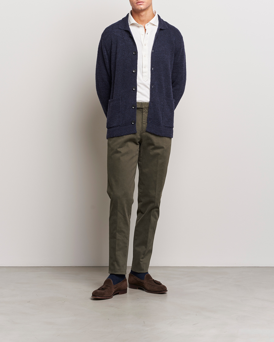 Herren | Hosen | Boglioli | Cotton Twill Trousers Brown