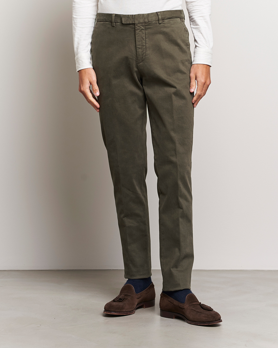 Herren | Hosen | Boglioli | Cotton Twill Trousers Brown