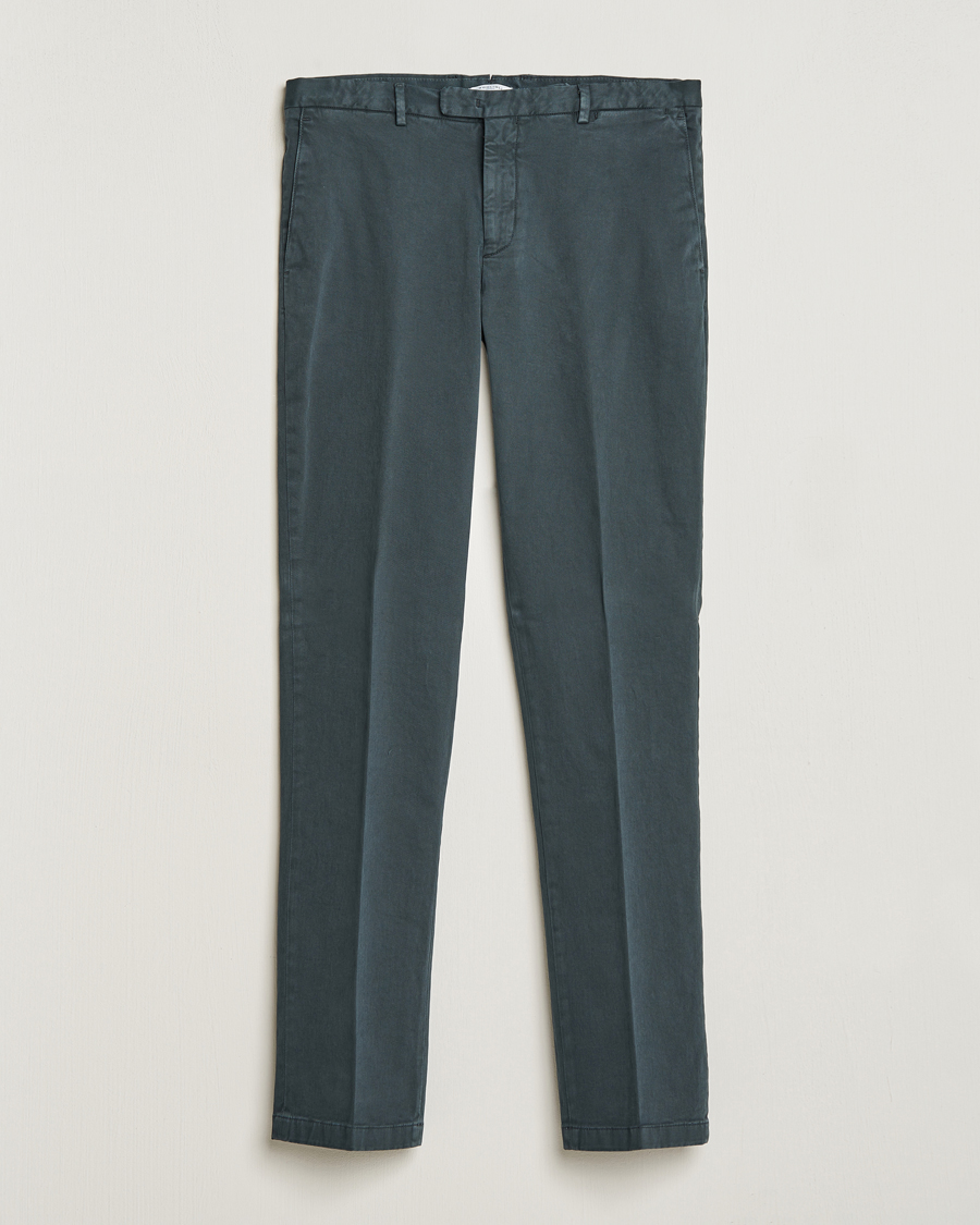 Herren | Hosen | Boglioli | Cotton Twill Trousers Navy