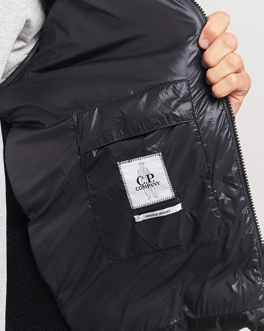 Herren | Jacken | C.P. Company | Merino Wool Padded Hybrid Hood Jacket Black