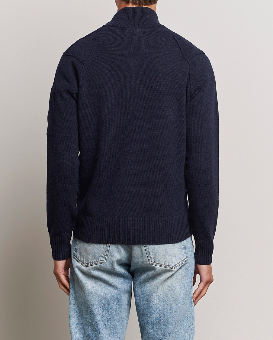 Herren | Pullover | C.P. Company | Lambswool Lens Half Zip Total Eclipse