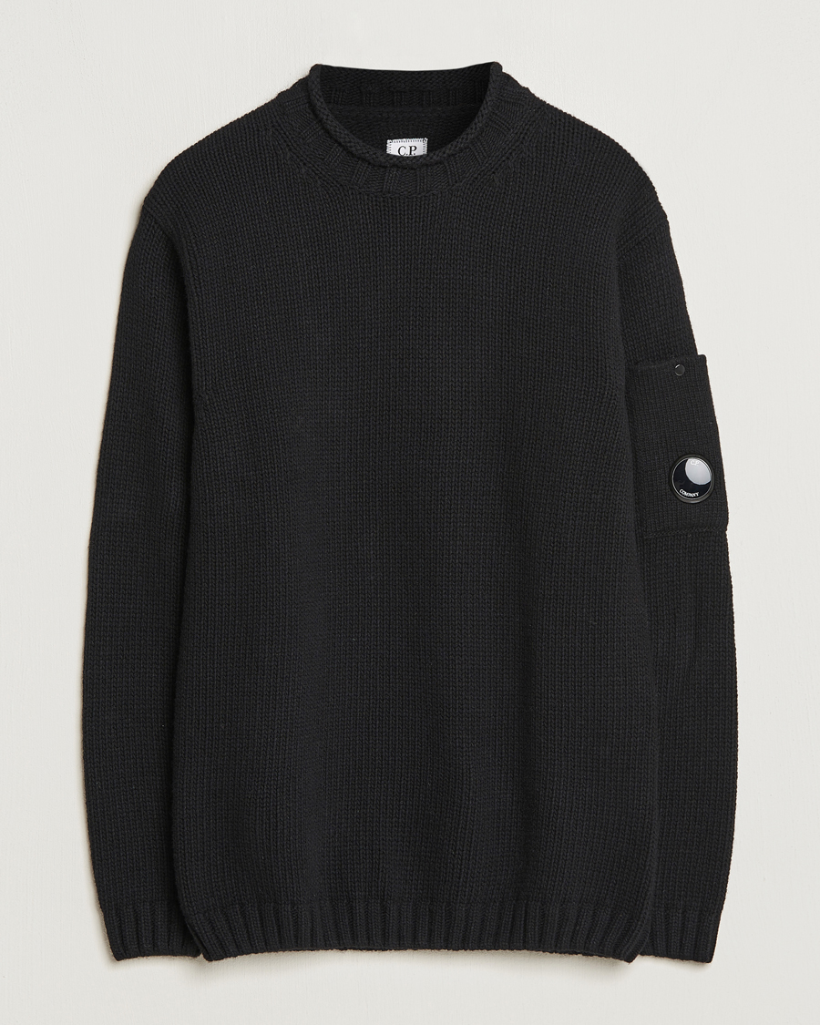 Herren | Pullover | C.P. Company | Knitted Lambswool Turtleneck Black