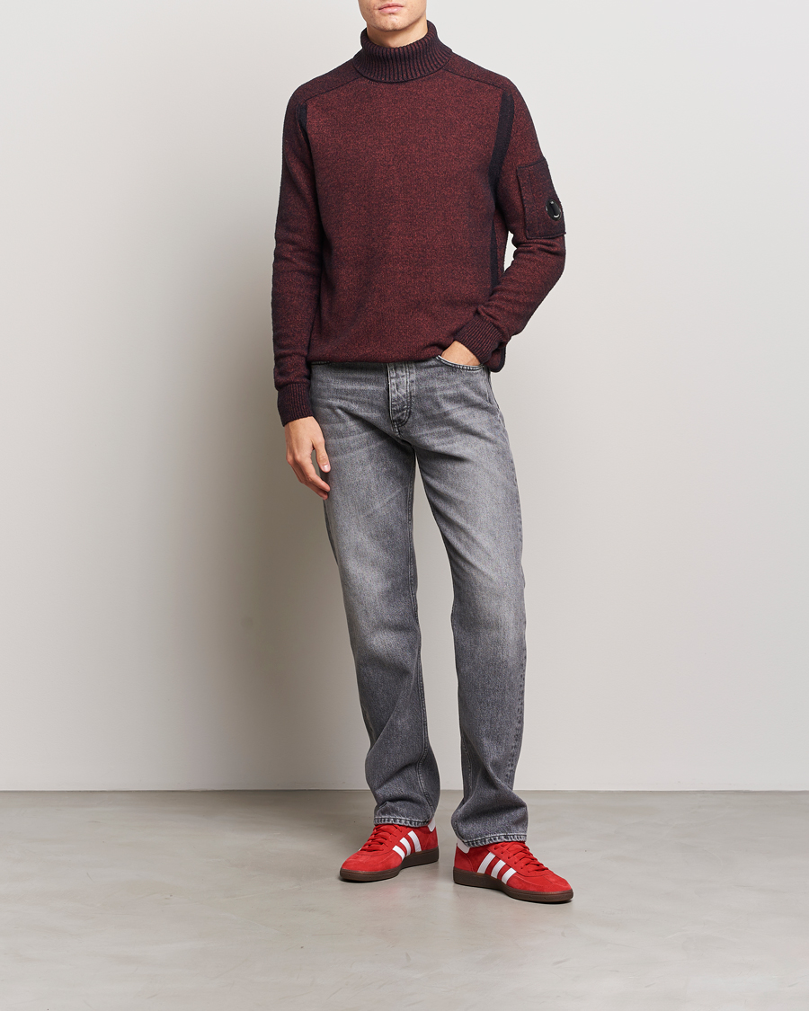 Herren | Pullover | C.P. Company | Fleece Knit Rollneck Red