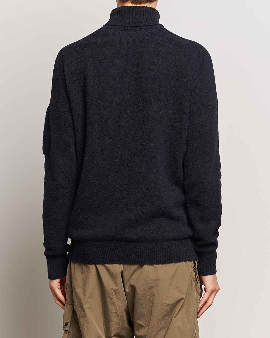 Herren | Pullover | C.P. Company | Fleece Knit Rollneck Black