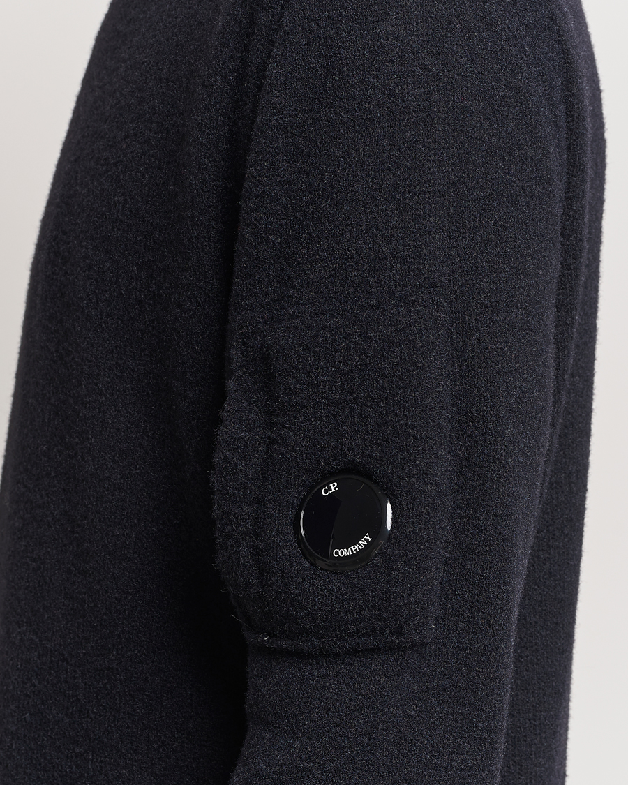 Herren | Pullover | C.P. Company | Fleece Knit Rollneck Black
