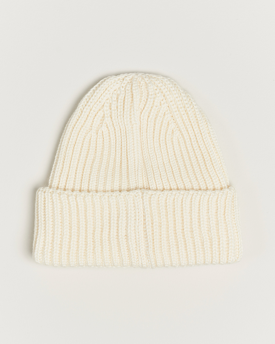 Herren | C.P. Company Knitted Merino Goggle Beanie White | C.P. Company | Knitted Merino Goggle Beanie White