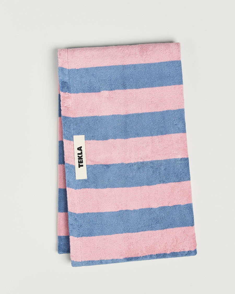 Herren | Tekla Organic Terry Beach Towel Deck Stripes | Tekla | Organic Terry Beach Towel Deck Stripes