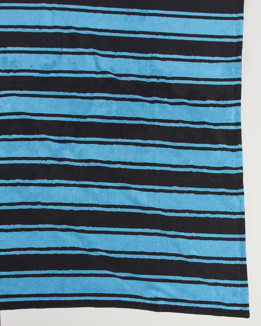 Herren | Tekla Organic Terry Beach Towel Liquorice Stripes | Tekla | Organic Terry Beach Towel Liquorice Stripes