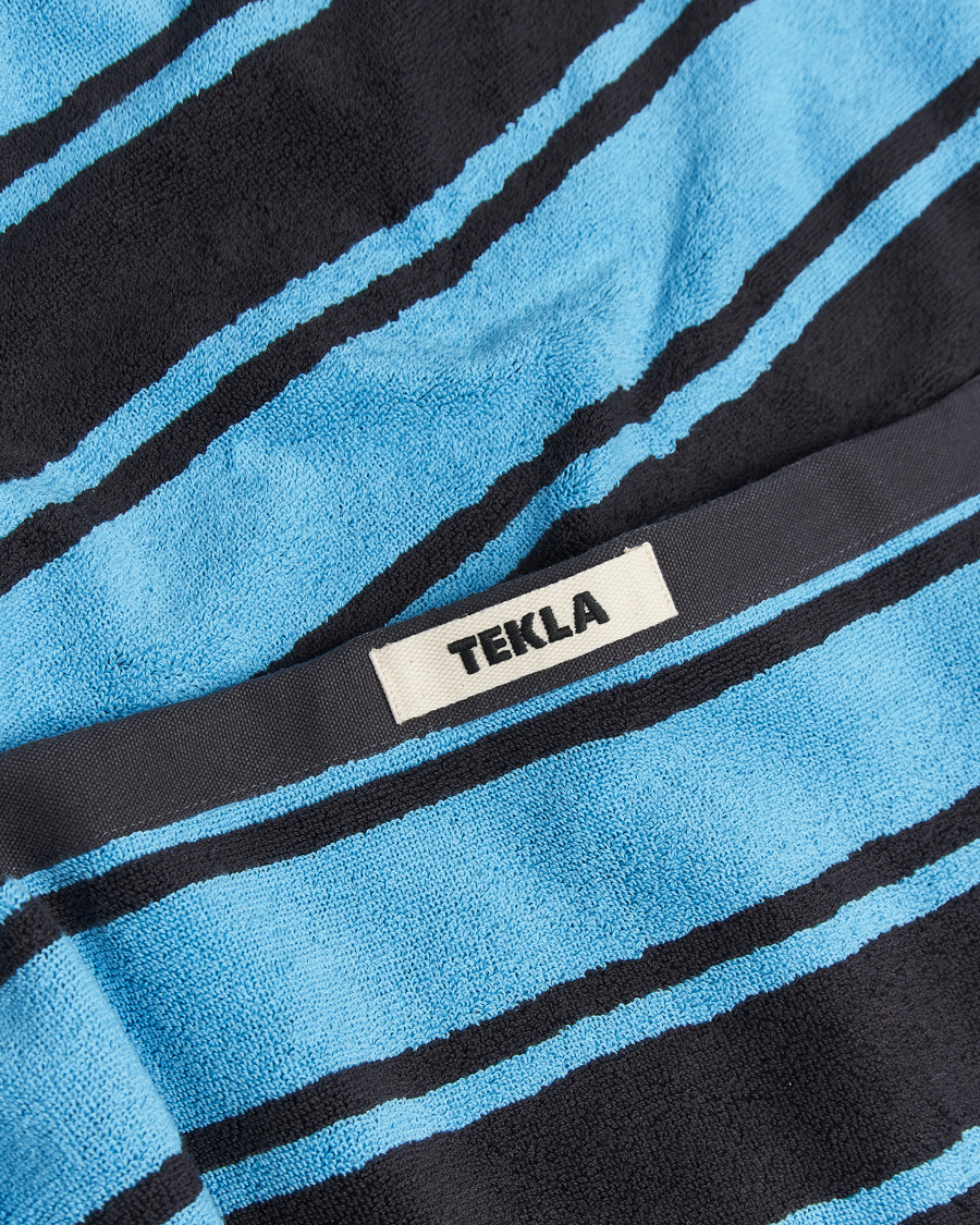 Herren | Tekla Organic Terry Beach Towel Liquorice Stripes | Tekla | Organic Terry Beach Towel Liquorice Stripes