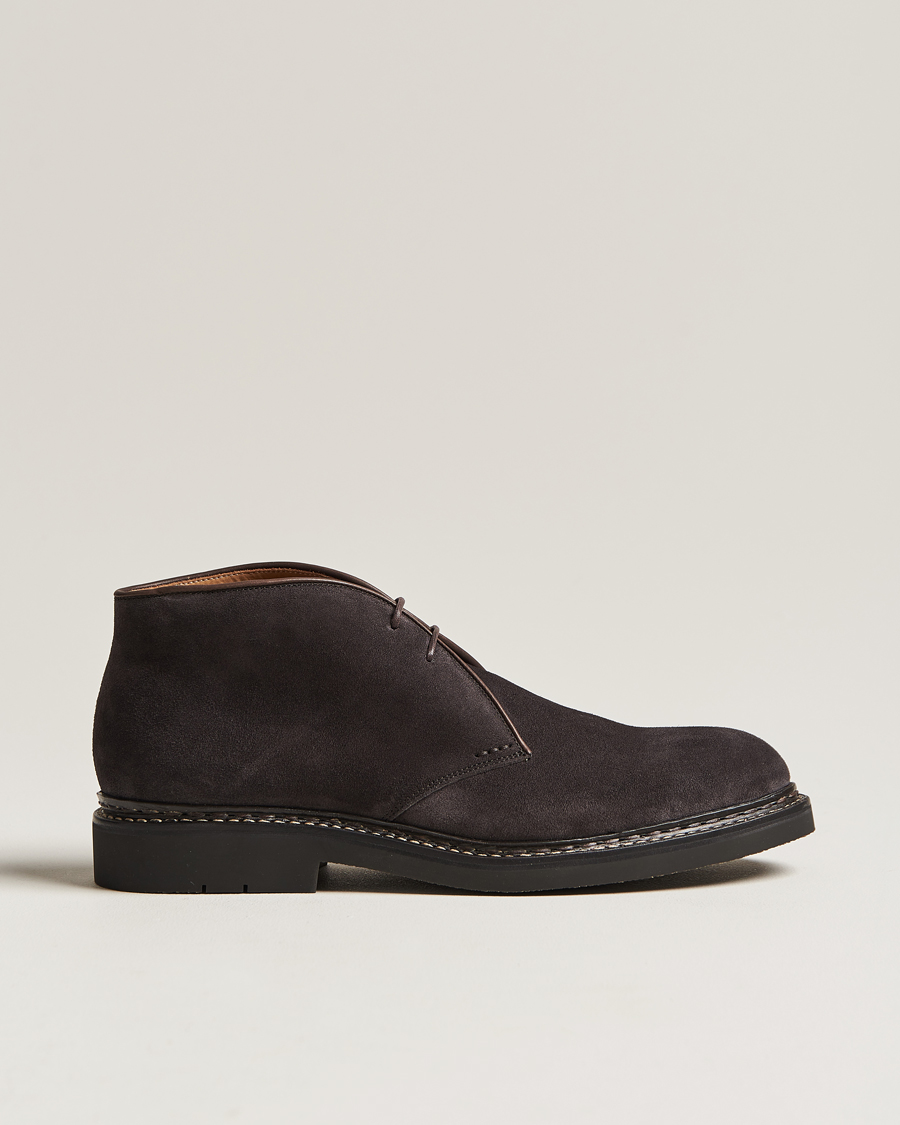 Herren | Heschung Genet Suede Chukka Boot Dark Brown | Heschung | Genet Suede Chukka Boot Dark Brown
