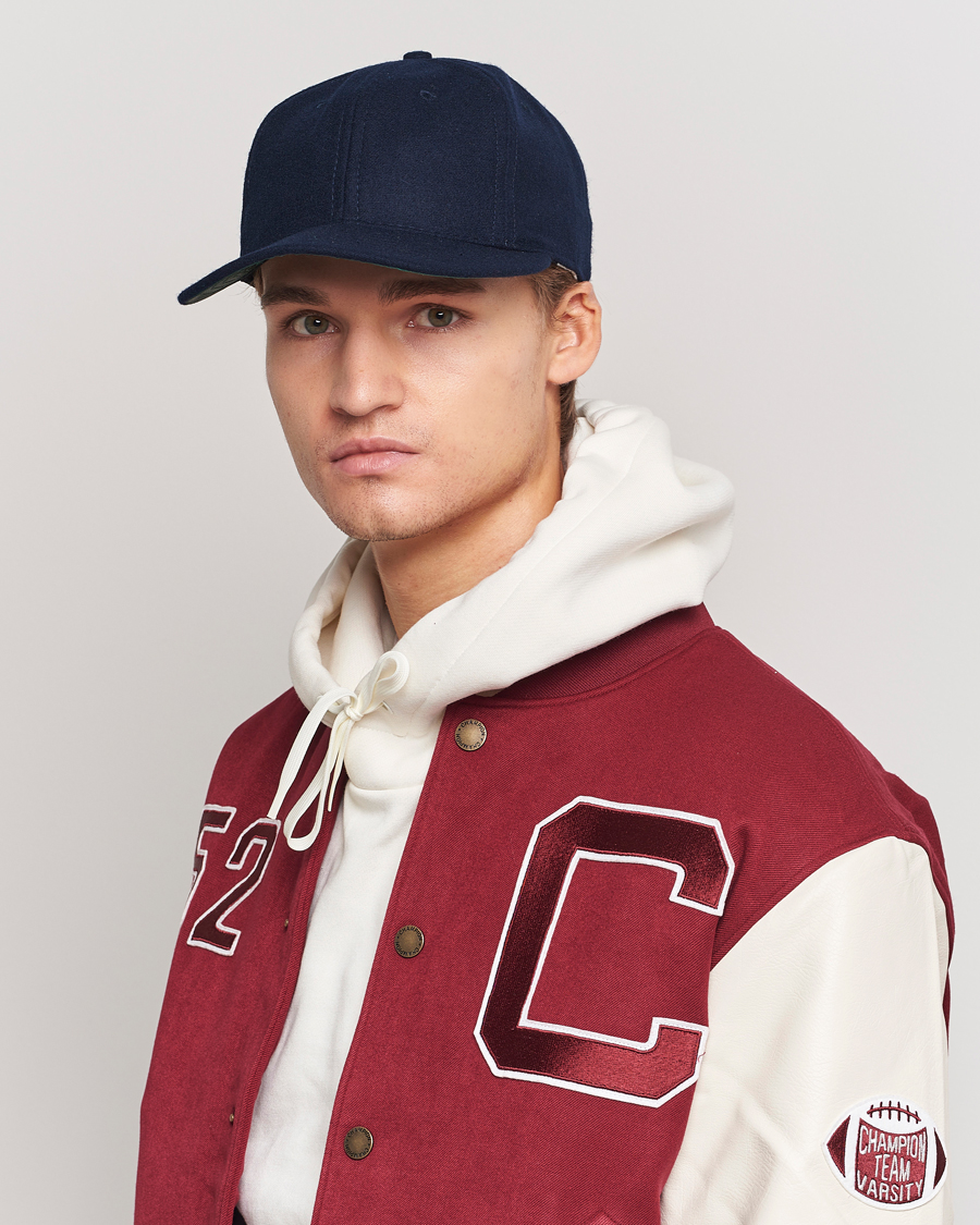 Herren | Ebbets Field Flannels Made in USA Wool Vintage Cap Navy | Ebbets Field Flannels | Made in USA Wool Vintage Cap Navy