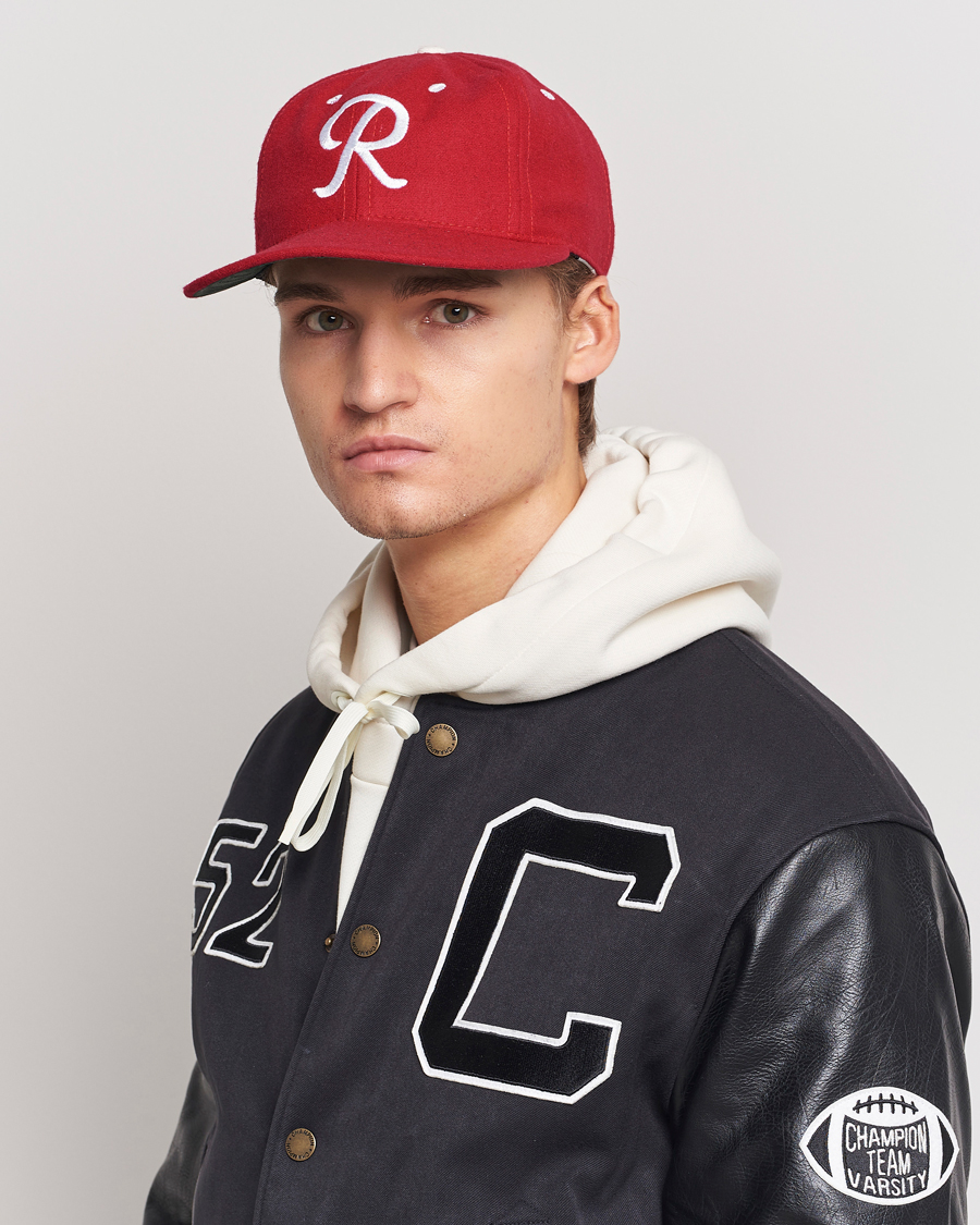Herren | Ebbets Field Flannels Made in USA Seattle Rainiers 1955 Vintage Ballcap Red | Ebbets Field Flannels | Made in USA Seattle Rainiers 1955 Vintage Ballcap Red