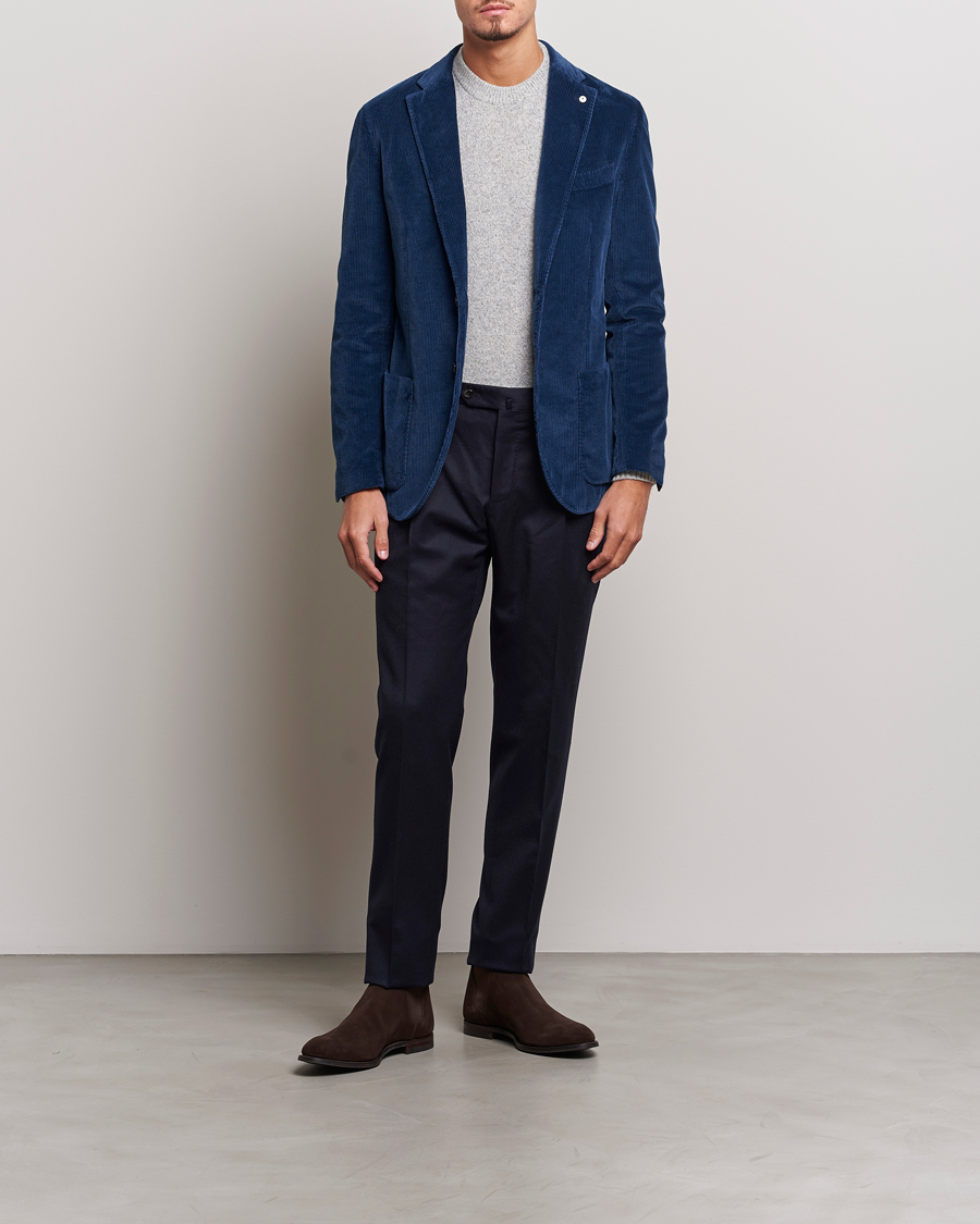 Herren | Sakkos | L.B.M. 1911 | Jack Corduroy Blazer Navy