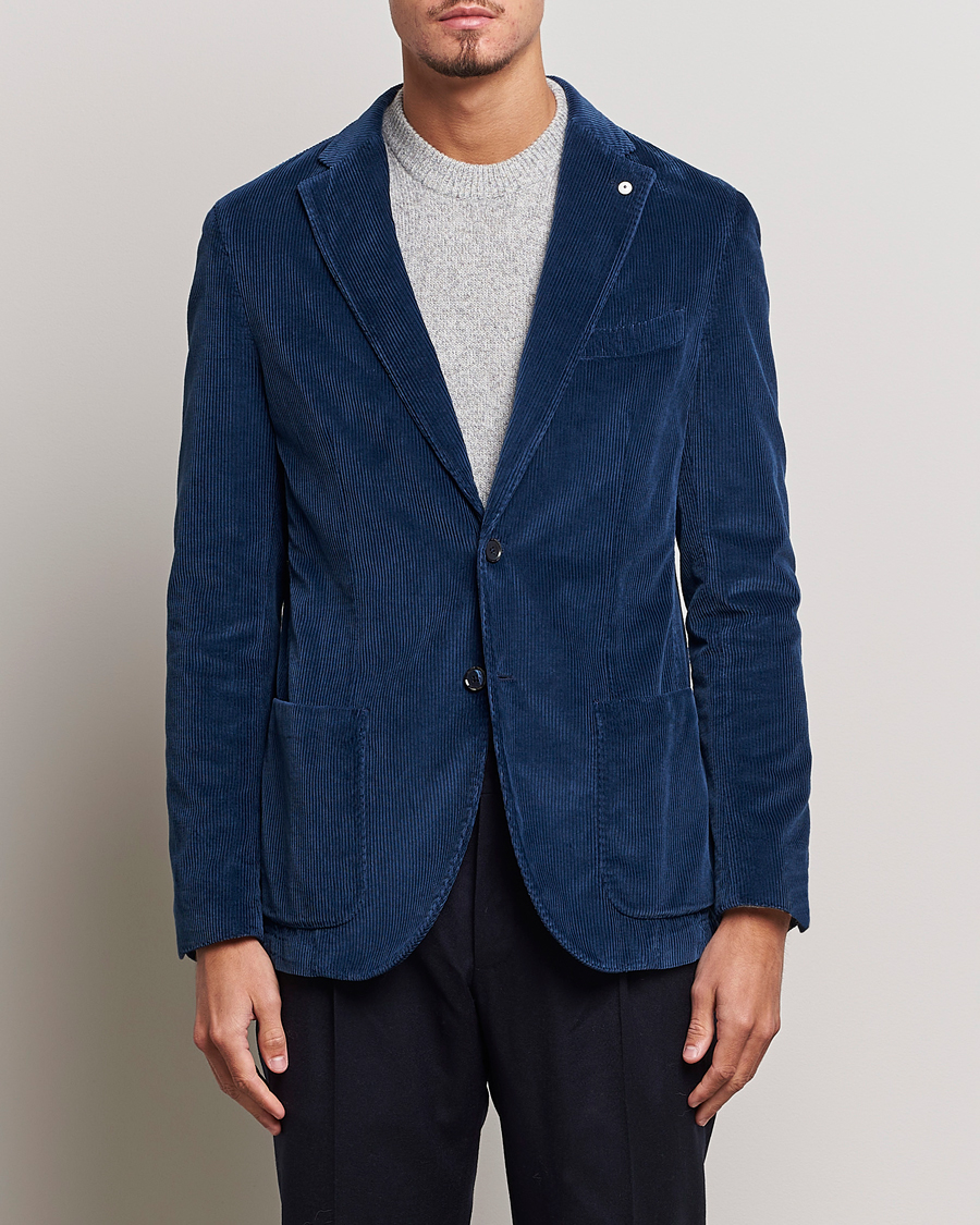 Herren | Sakkos | L.B.M. 1911 | Jack Corduroy Blazer Navy