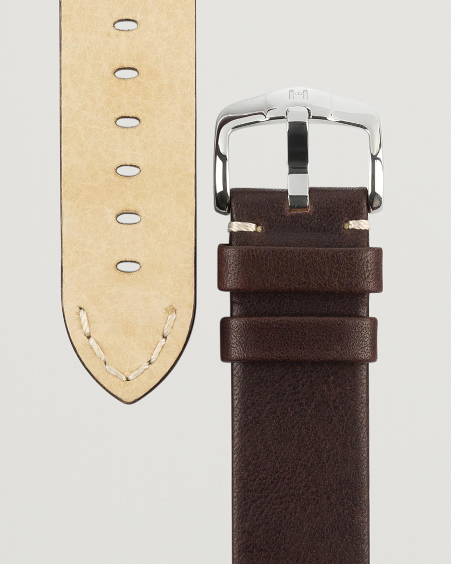 Herren | Uhrenarmband | HIRSCH | Ranger Retro Leather Watch Strap Brown