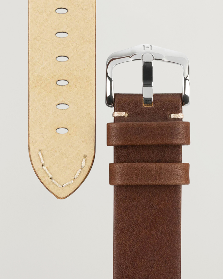 Herren | Uhrenarmband | HIRSCH | Ranger Retro Leather Watch Strap Golden Brown