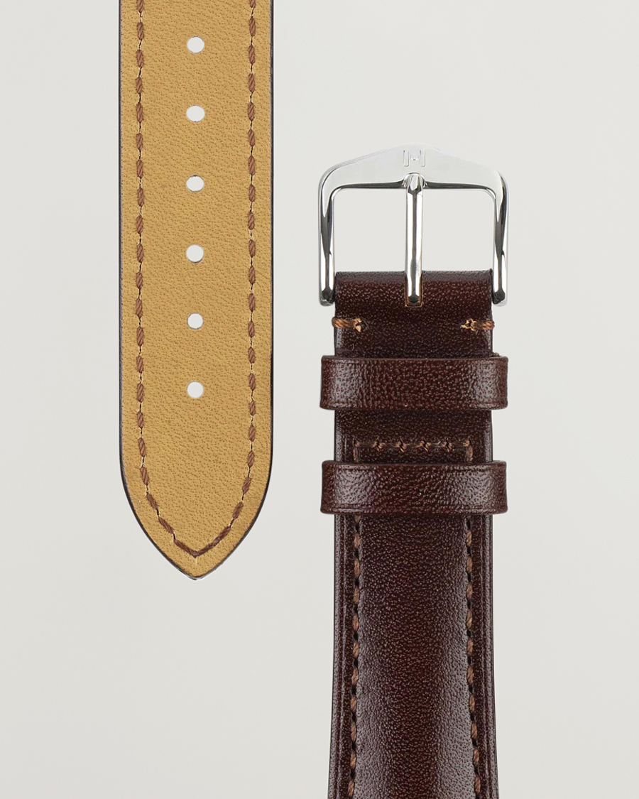 Herren | Uhrenarmband | HIRSCH | Siena Tuscan Leather Watch Strap Brown