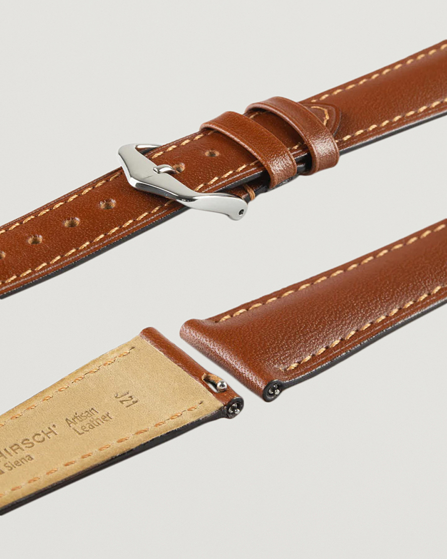 Herren | HIRSCH Siena Tuscan Leather Watch Strap Golden Brown | HIRSCH | Siena Tuscan Leather Watch Strap Golden Brown