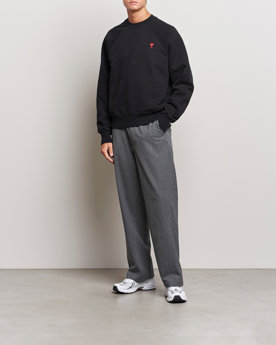 Herren | Pullover | AMI | Heart Logo Sweatshirt Black