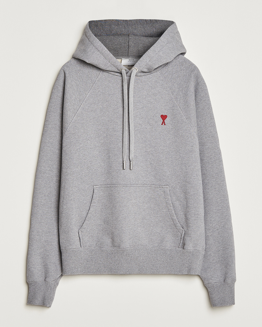 Herren | Pullover | AMI | Heart Logo Hoodie Heather Grey