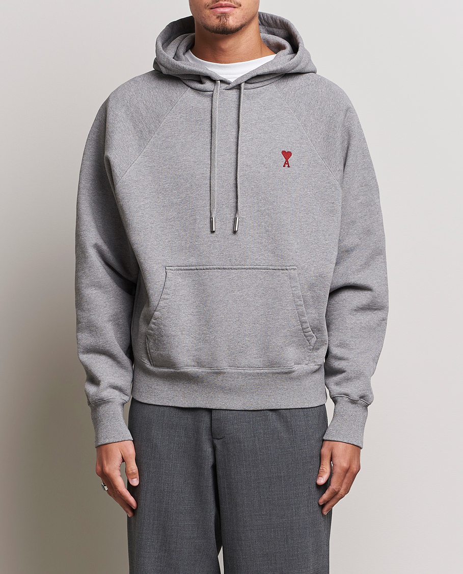 Herren | Pullover | AMI | Heart Logo Hoodie Heather Grey