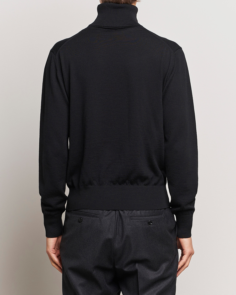 Herren | Pullover | AMI | Heart Logo Wool Turtleneck Black
