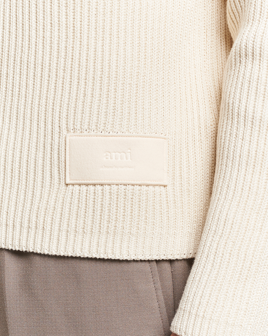 Herren | Pullover | AMI | Heavy Knitted Turtleneck Ivory