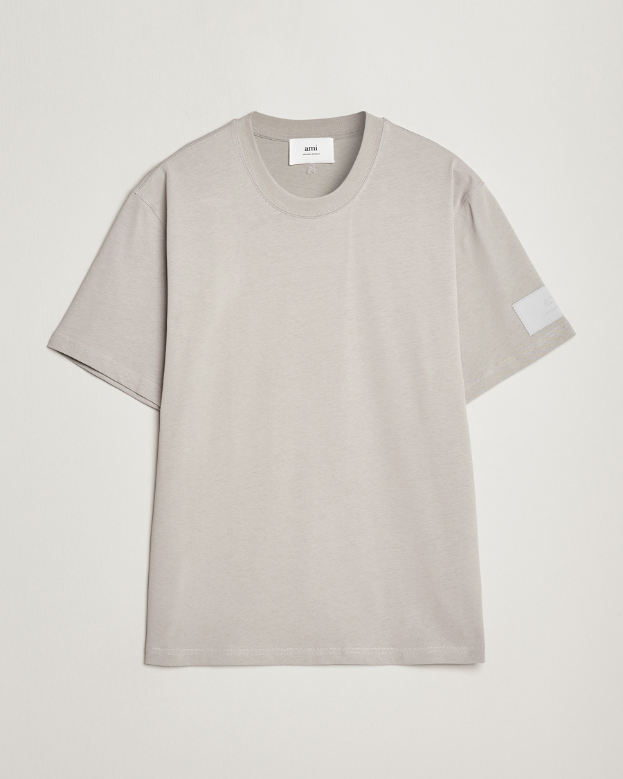 Herren | T-Shirts | AMI | Fade Out Crew Neck T-Shirt Pearl Grey