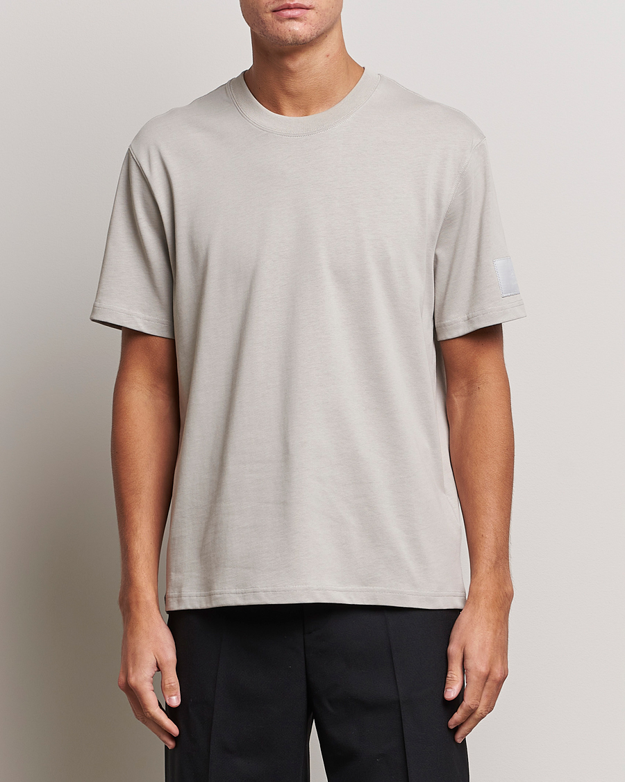 Herren | T-Shirts | AMI | Fade Out Crew Neck T-Shirt Pearl Grey
