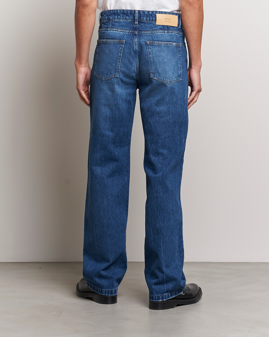 Herren | Jeans | AMI | Straight Fit Jeans Used Blue