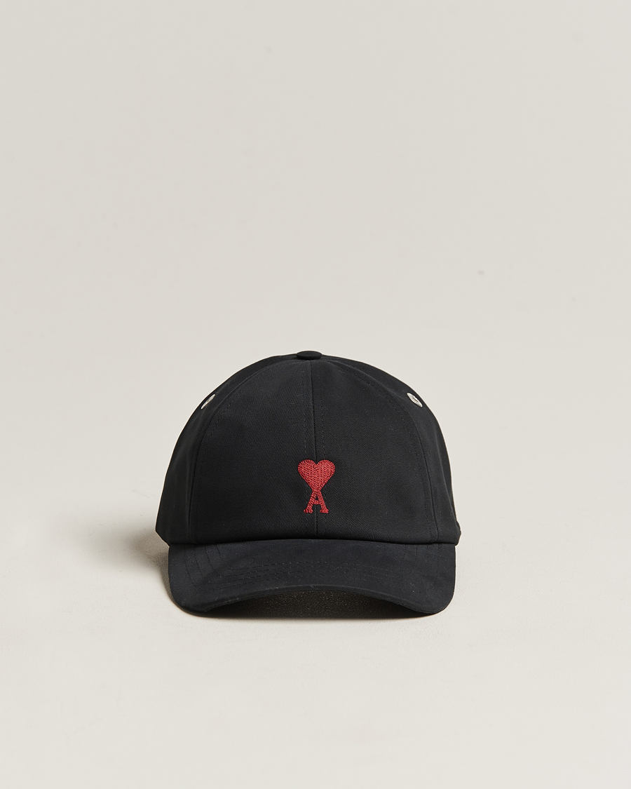 Herren | AMI Heart Logo Cap Black | AMI | Heart Logo Cap Black