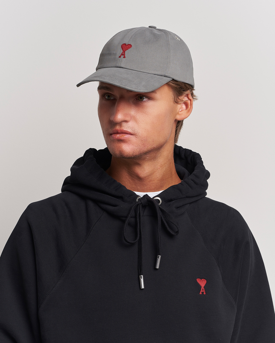 Herren | AMI Heart Logo Cap Mineral Grey | AMI | Heart Logo Cap Mineral Grey