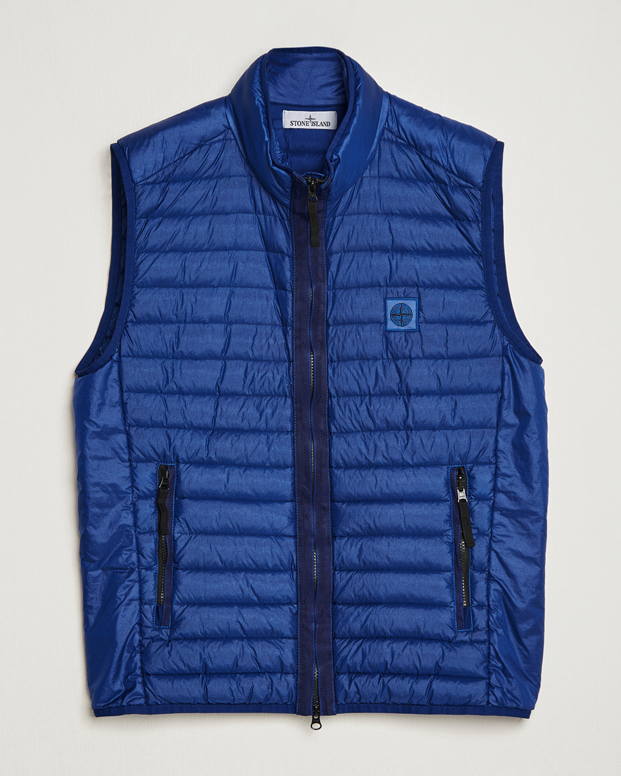 Herren | Jacken | Stone Island | Recycled Nylon Down-TC Vest Bright Blue