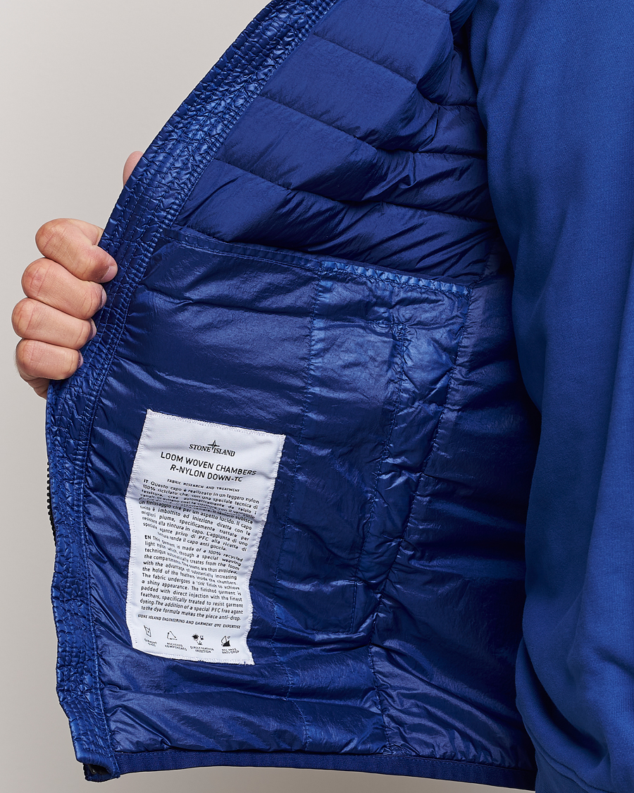Herren | Jacken | Stone Island | Recycled Nylon Down-TC Vest Bright Blue