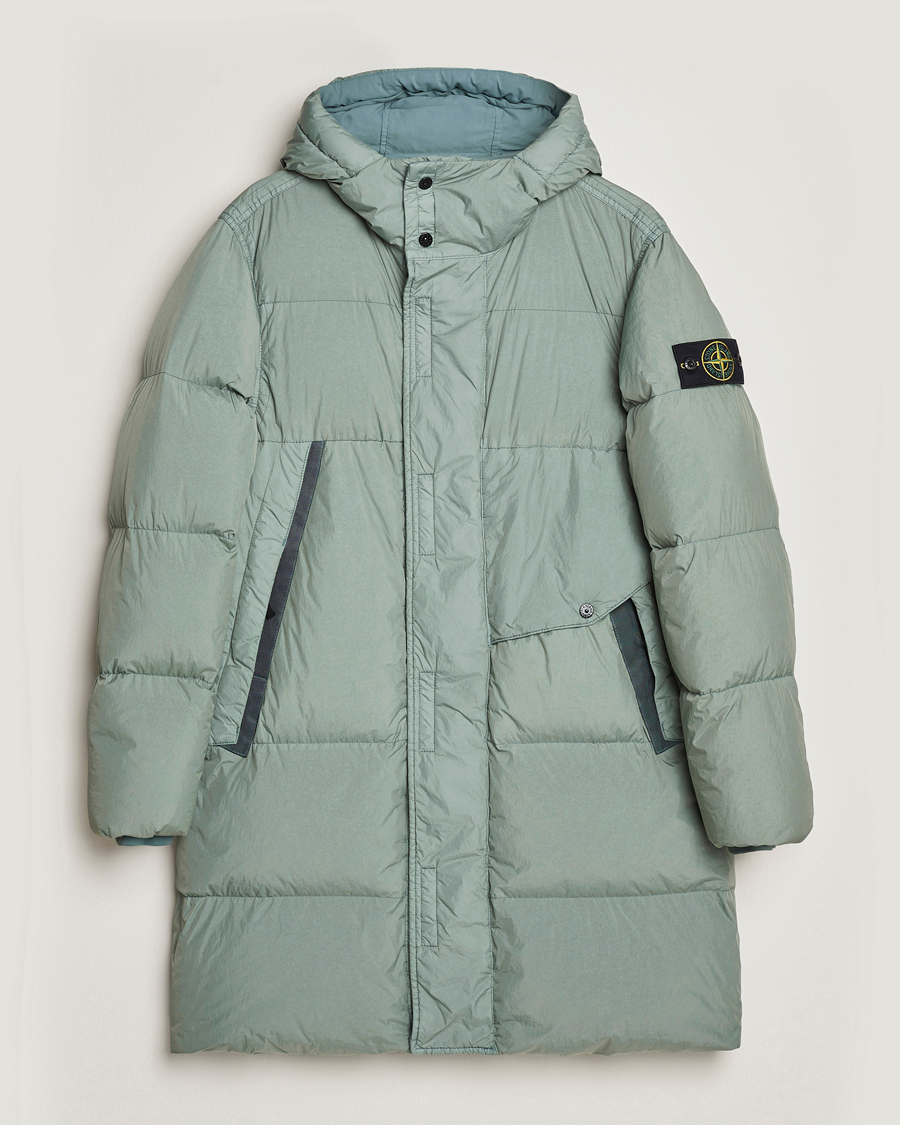 Herren | Jacken | Stone Island | Garment Dyed Recycled Nylon Long Down Jacket Sage