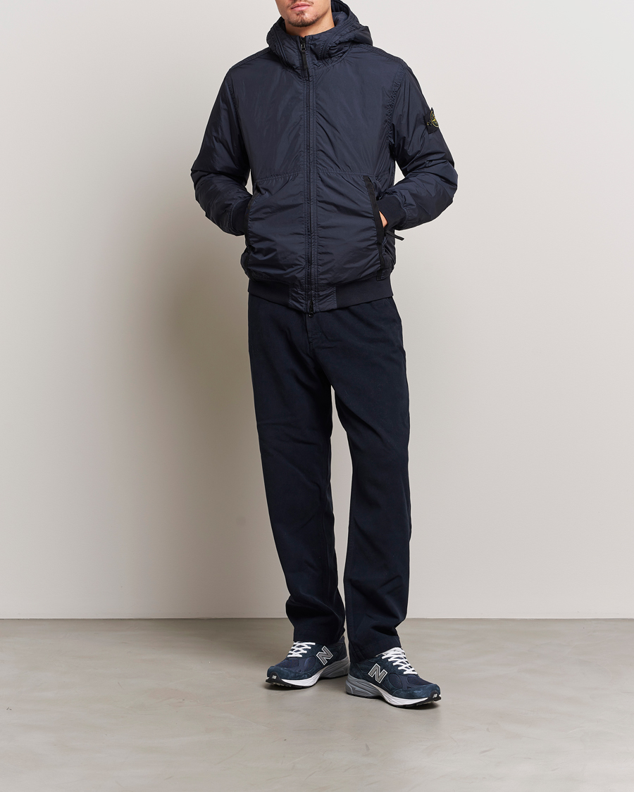 Herren | Jacken | Stone Island | Garment Dyed Recycled Nylon Jacket Navy Blue