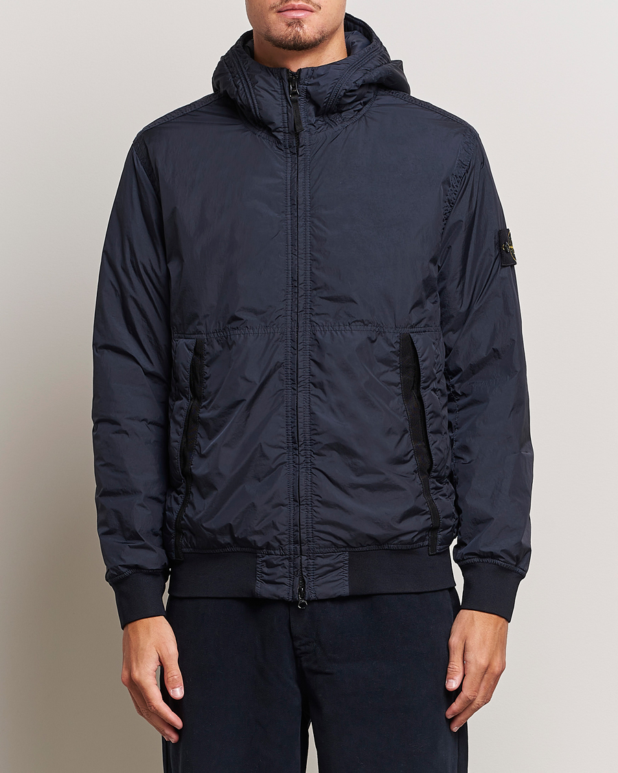 Herren | Jacken | Stone Island | Garment Dyed Recycled Nylon Jacket Navy Blue