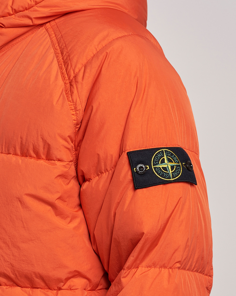 Herren | Jacken | Stone Island | Garment Dyed Recycled Nylon Down Jacket Orange Red