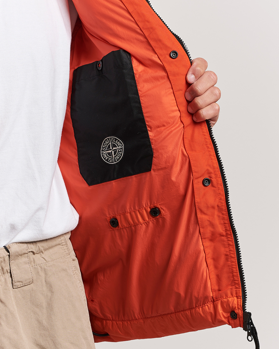 Herren | Jacken | Stone Island | Garment Dyed Recycled Nylon Down Jacket Orange Red