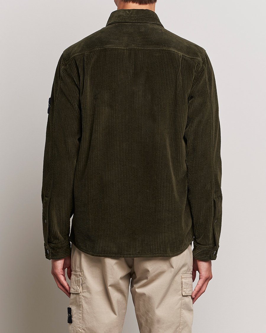 Herren | Hemden | Stone Island | Garment Dyed Corduroy Overshirt Olive