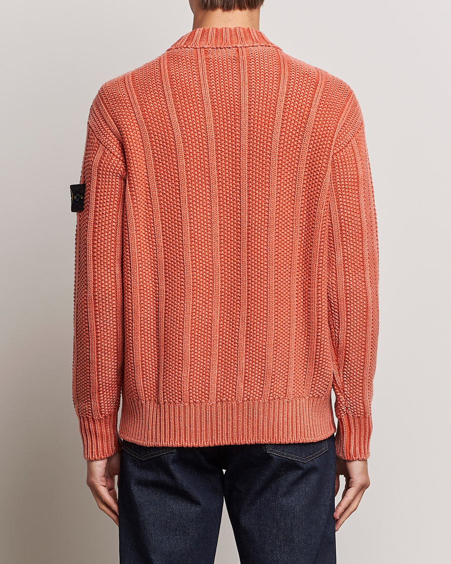 Herren | Pullover | Stone Island | Knitted Wool Crewneck Orange Red