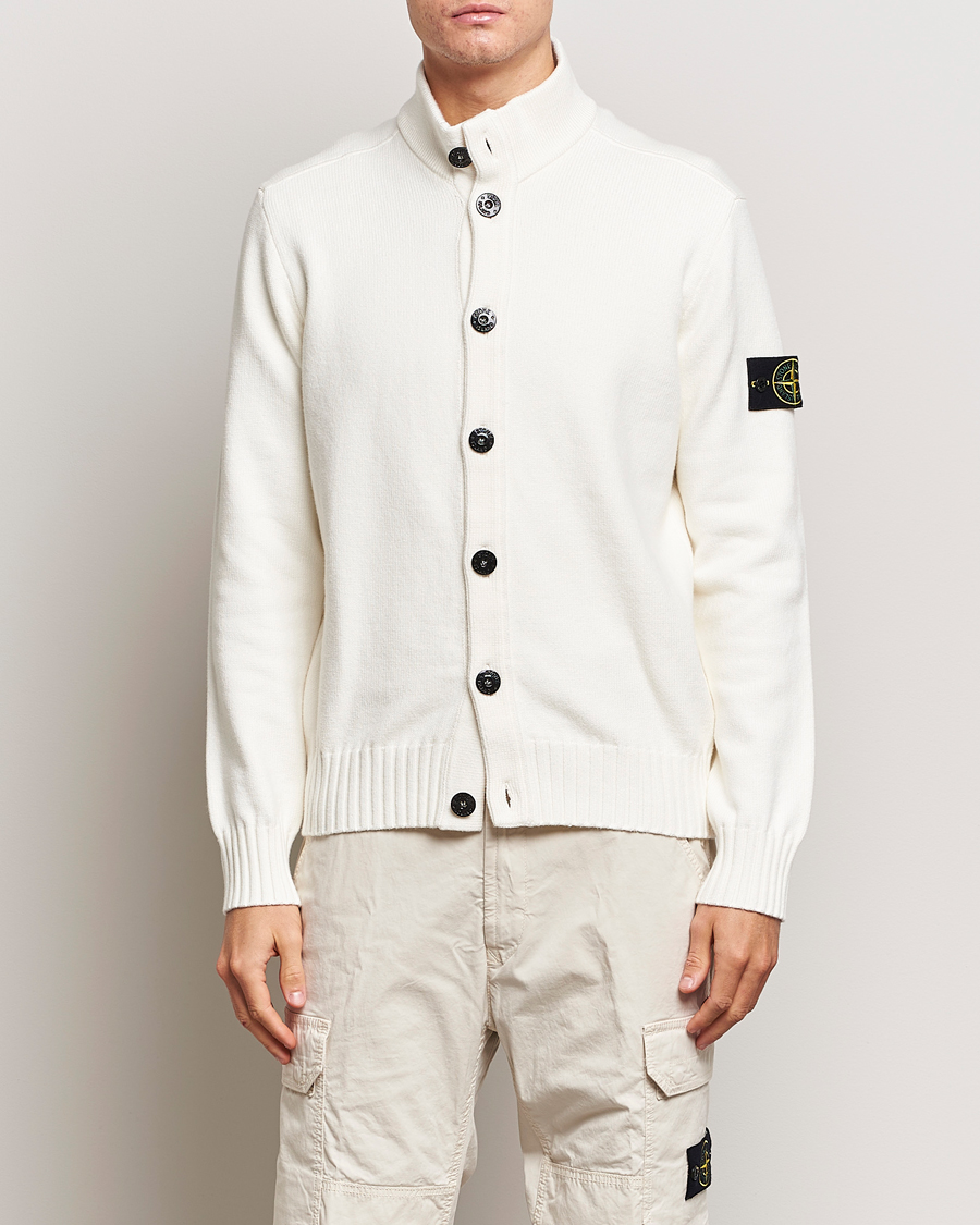 Herren | Pullover | Stone Island | Winter Cotton Cardigan Natural