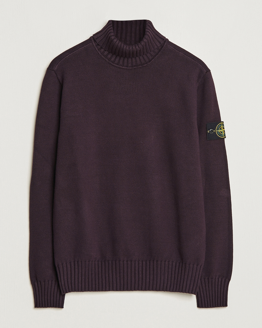 Herren | Pullover | Stone Island | Winter Cotton Polo Dark Burgundy