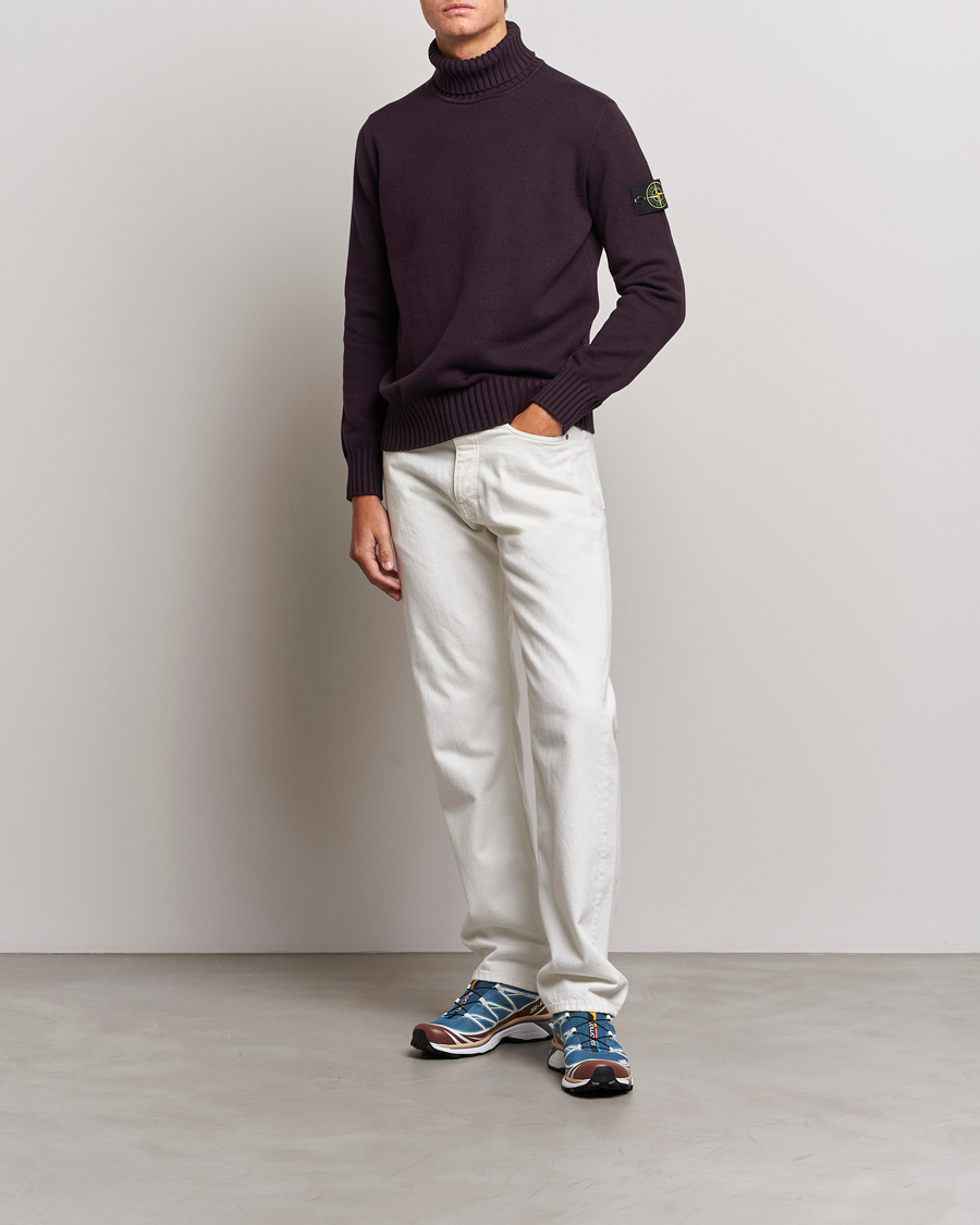 Herren | Pullover | Stone Island | Winter Cotton Polo Dark Burgundy