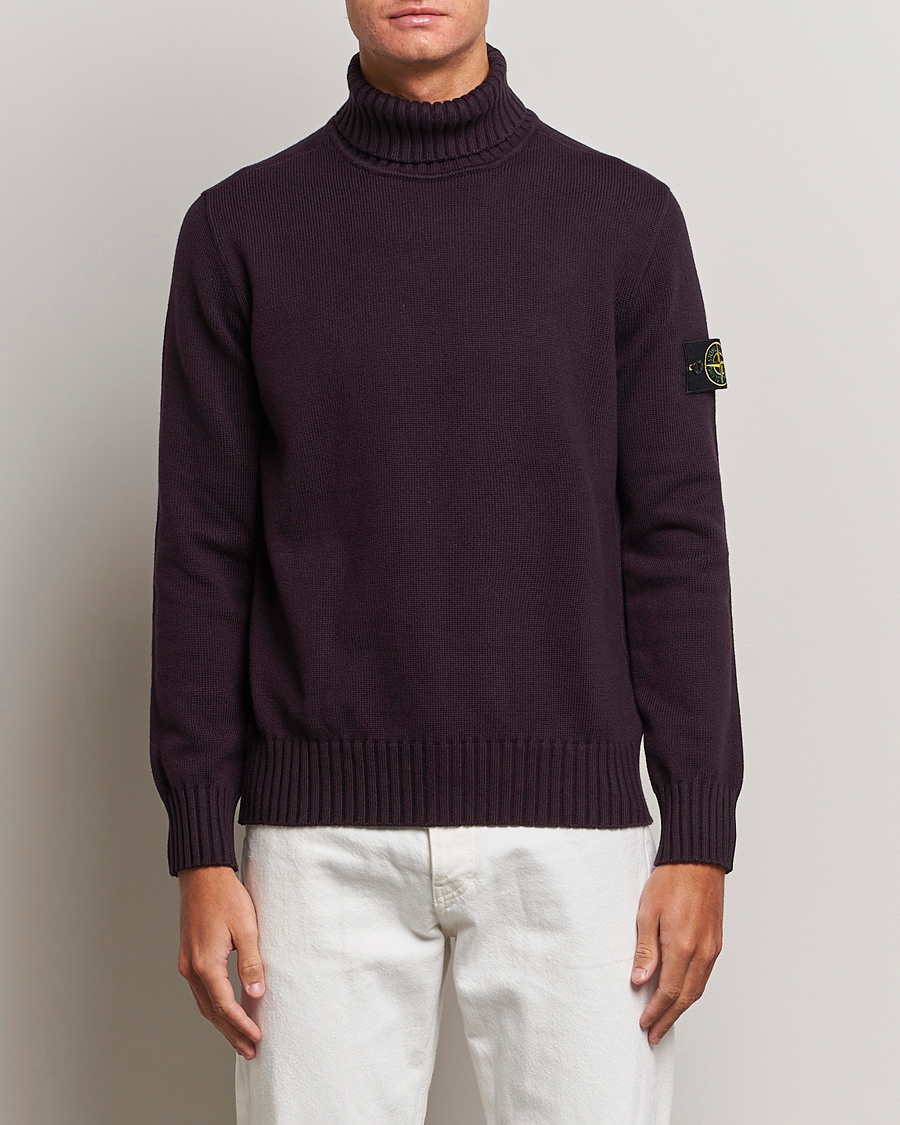 Herren | Pullover | Stone Island | Winter Cotton Polo Dark Burgundy