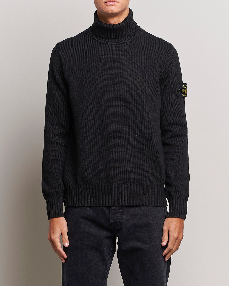 Herren | Pullover | Stone Island | Winter Cotton Polo Black
