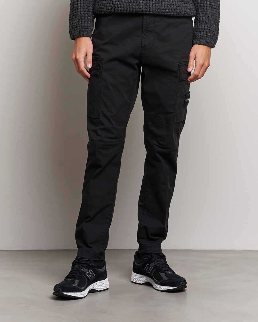Herren | Hosen | Stone Island | Stretch Cotton Gabardine Trousers Black